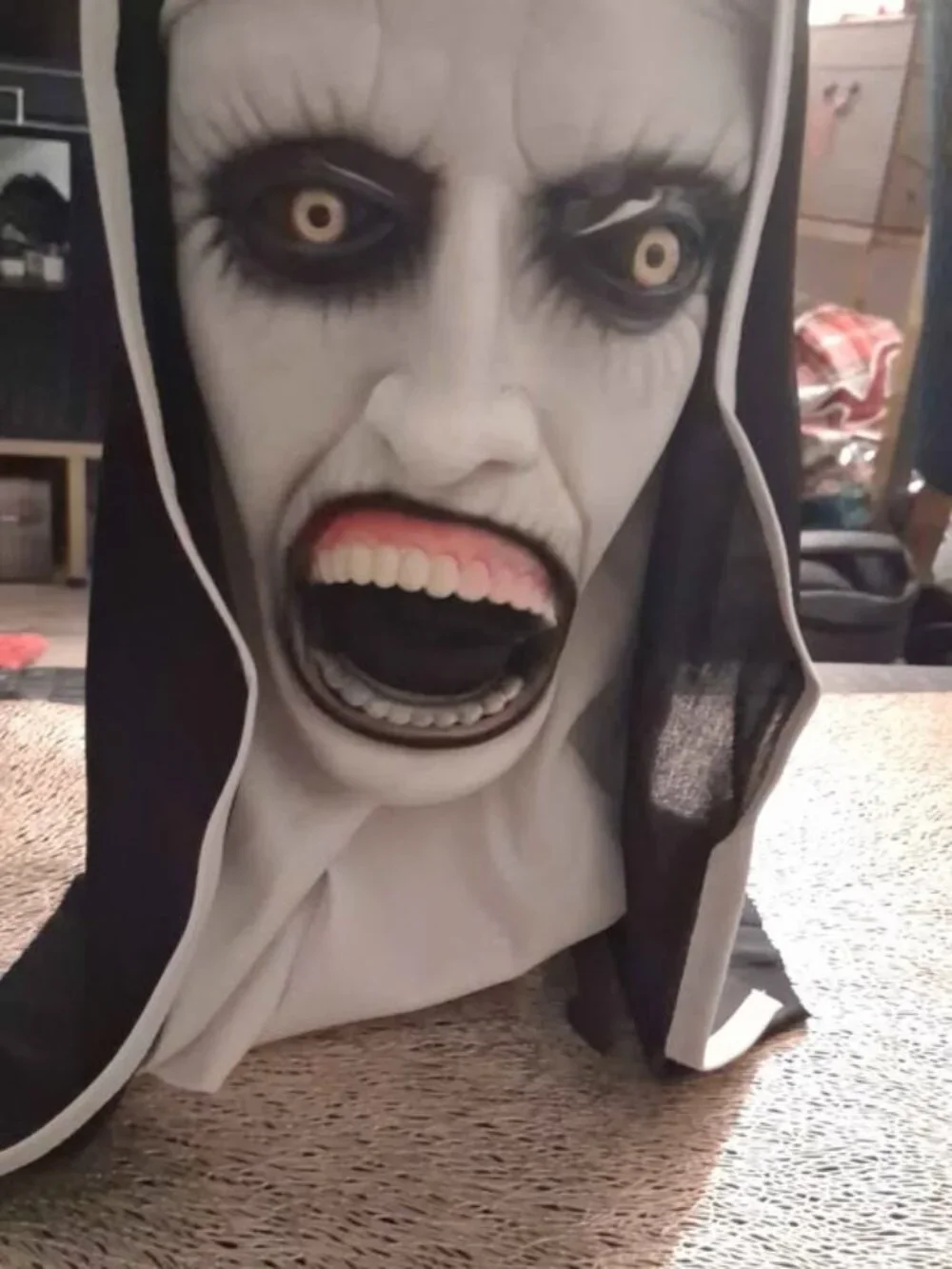 Horror Nun mask Halloween Costume